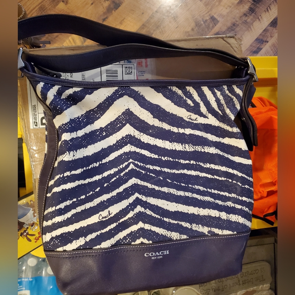 Coach Legacy Zebra Print